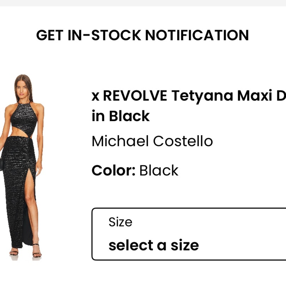 REVOLVE Black Tetyana Maxi Dress
